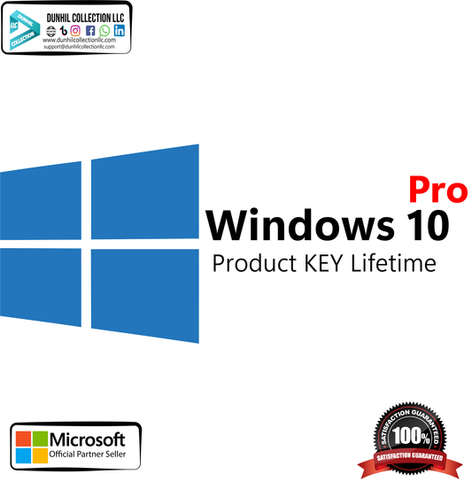 Microsoft Windows 10 Pro Official Retail KEY Worldwide